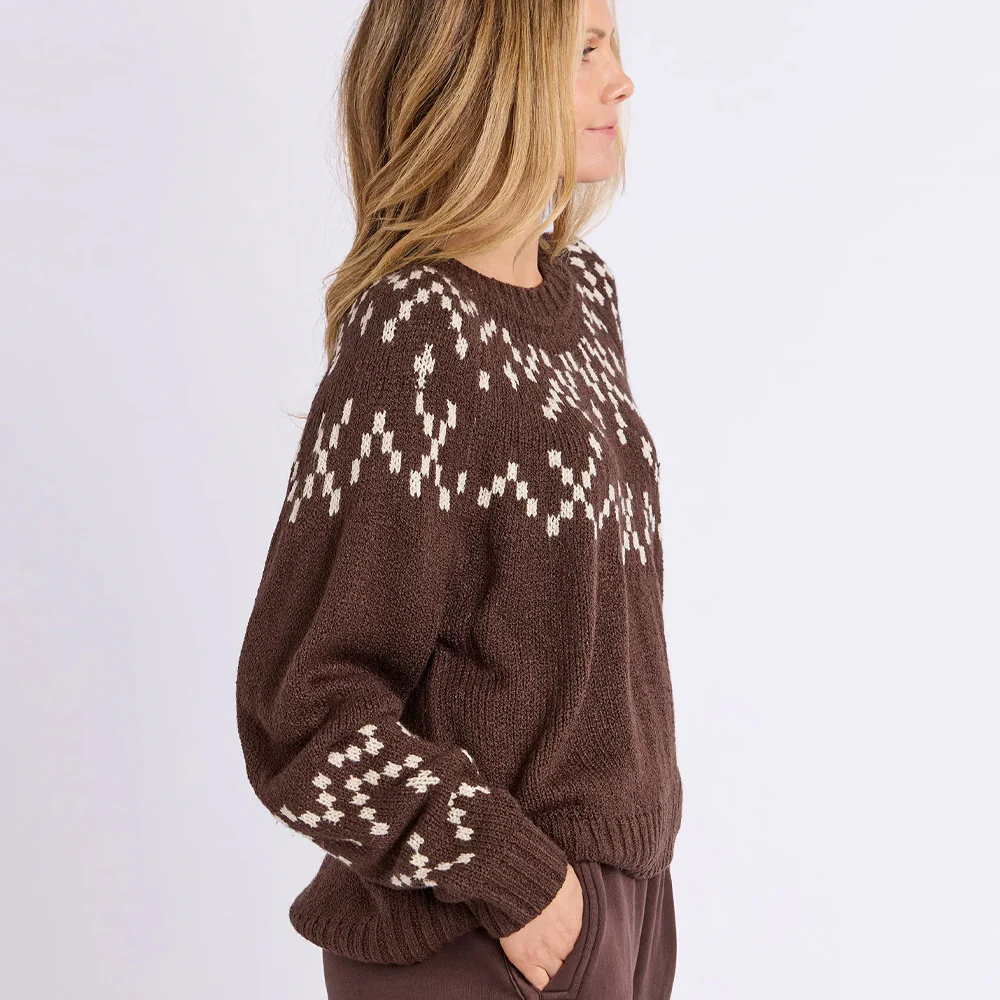 Polar Knit Crew - Coffee - Image 7