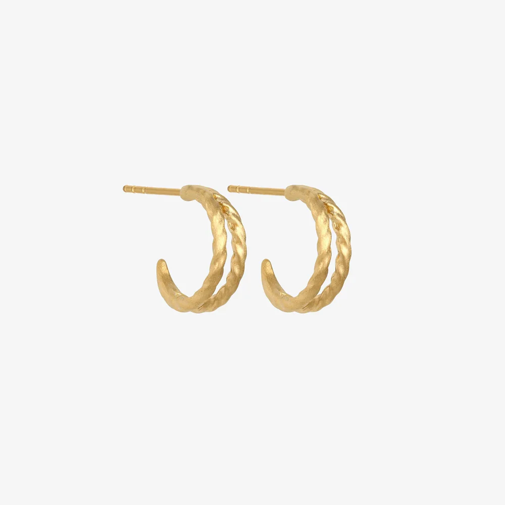 Priam Split Hoops Gold