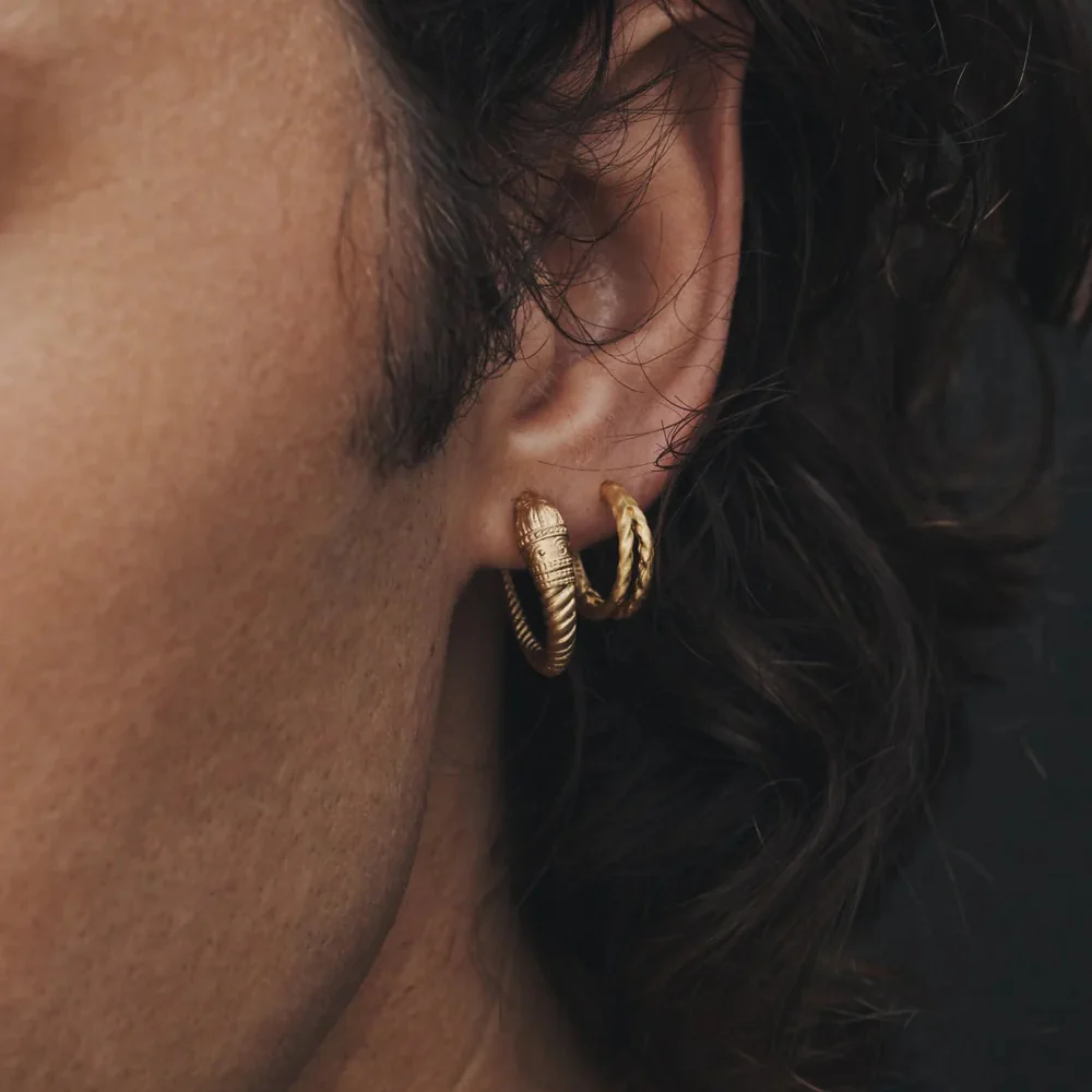 Priam Split Hoops Gold - Image 3
