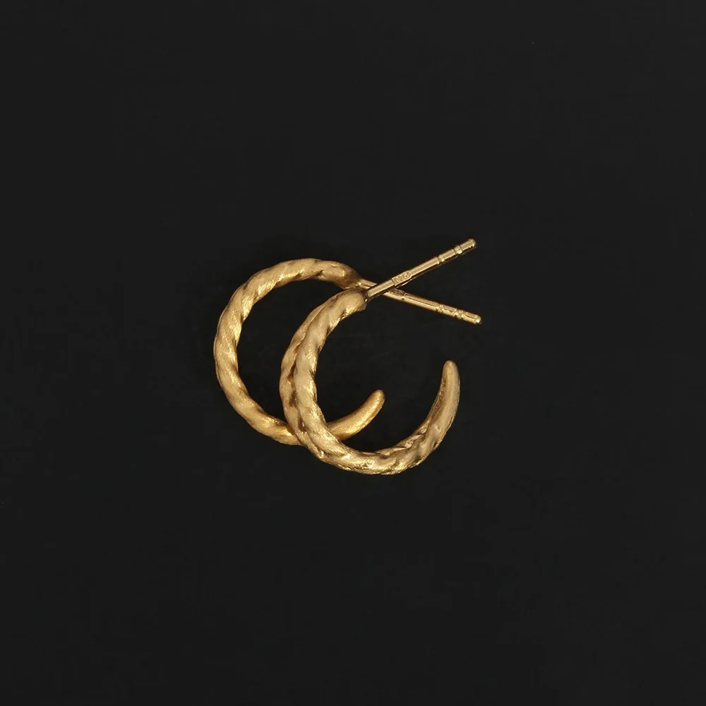 Priam Split Hoops Gold - Image 4