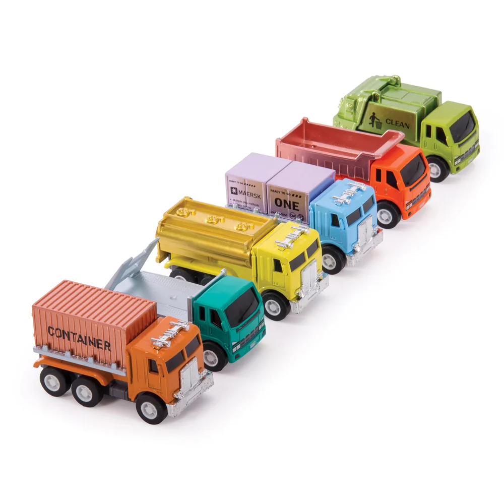 Pull-Back Container Truck - Assorted - Image 2