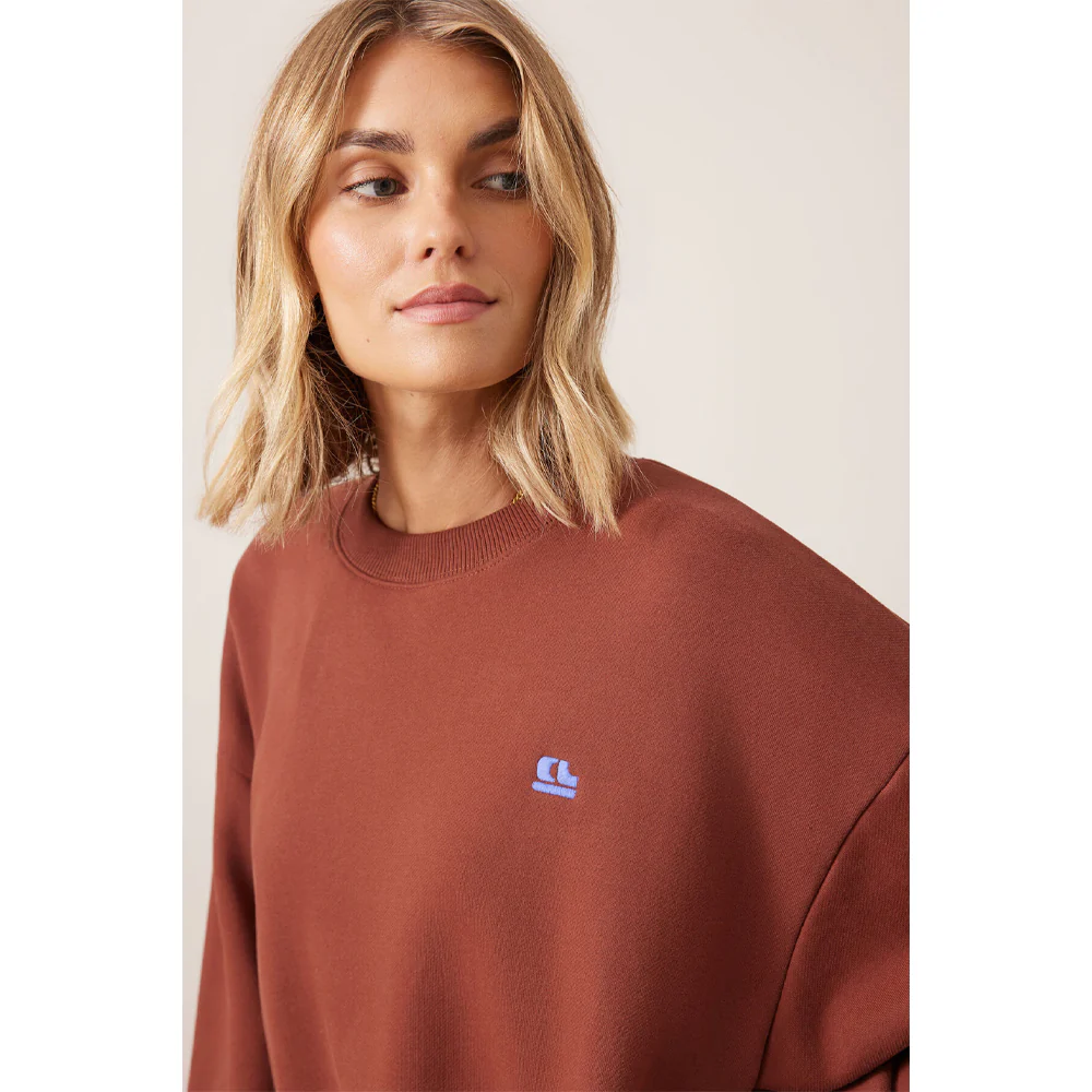 Quinn Slouchy Crew - Burnt Toffee - Image 4