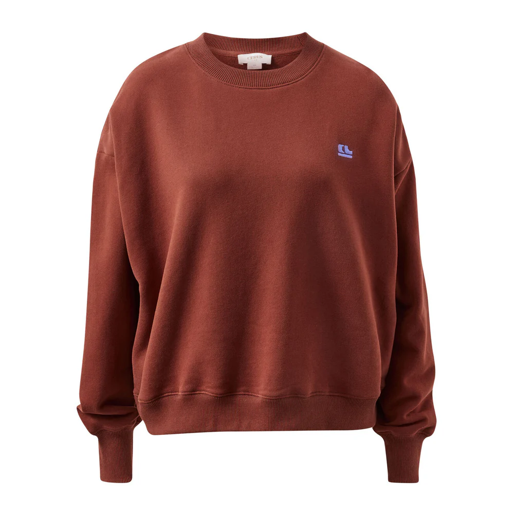 Quinn Slouchy Crew - Burnt Toffee - Image 5