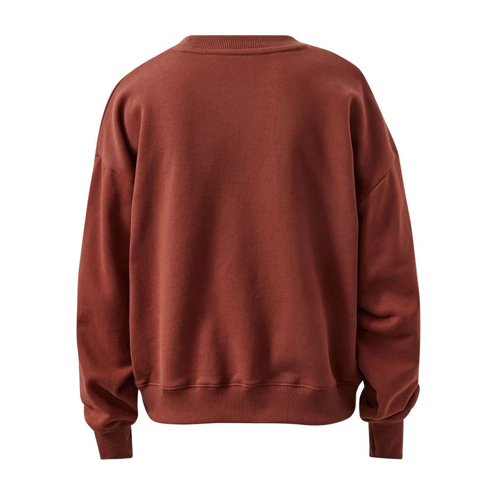 Quinn Slouchy Crew - Burnt Toffee - Image 6