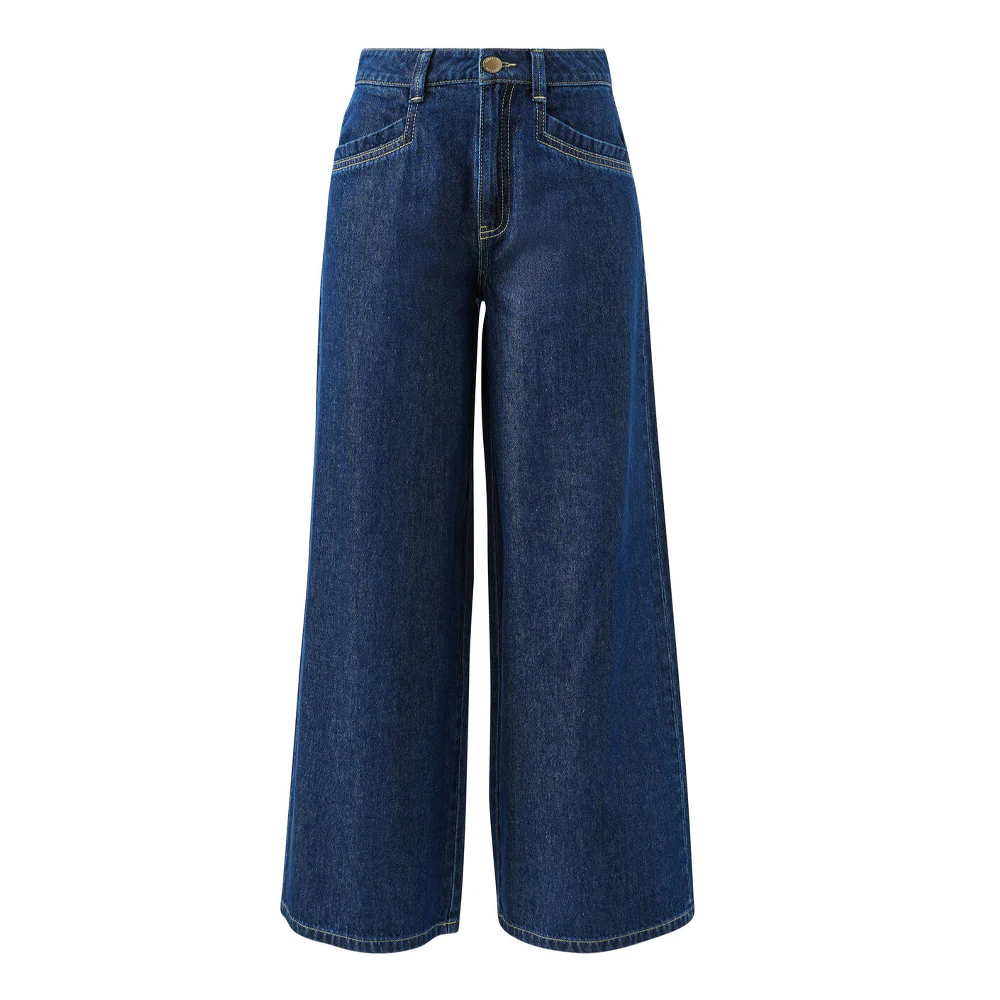 Reese Wide Leg Jean - Midnight - Image 5