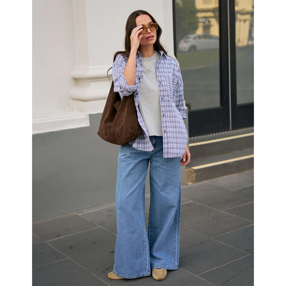 Reese Wide Leg Jean - Vintage Blue - Image 8