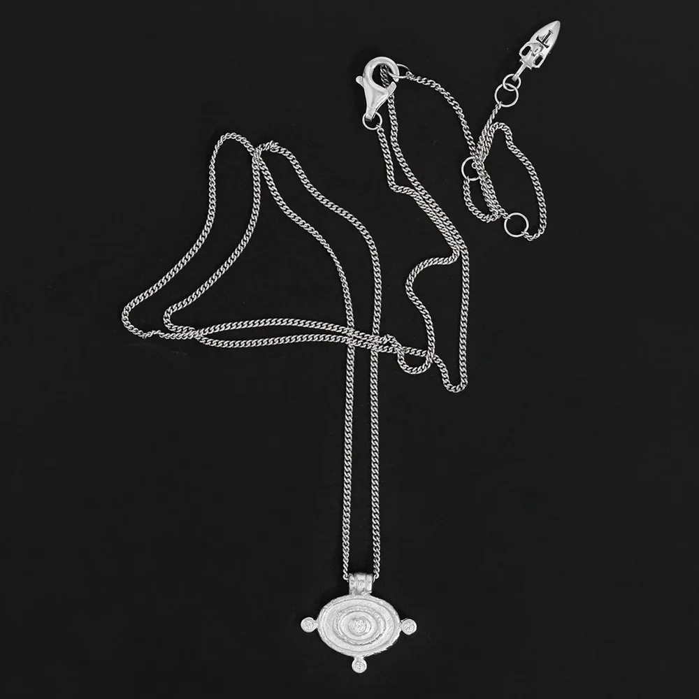 Reign Oval Necklace Silver - Image 4