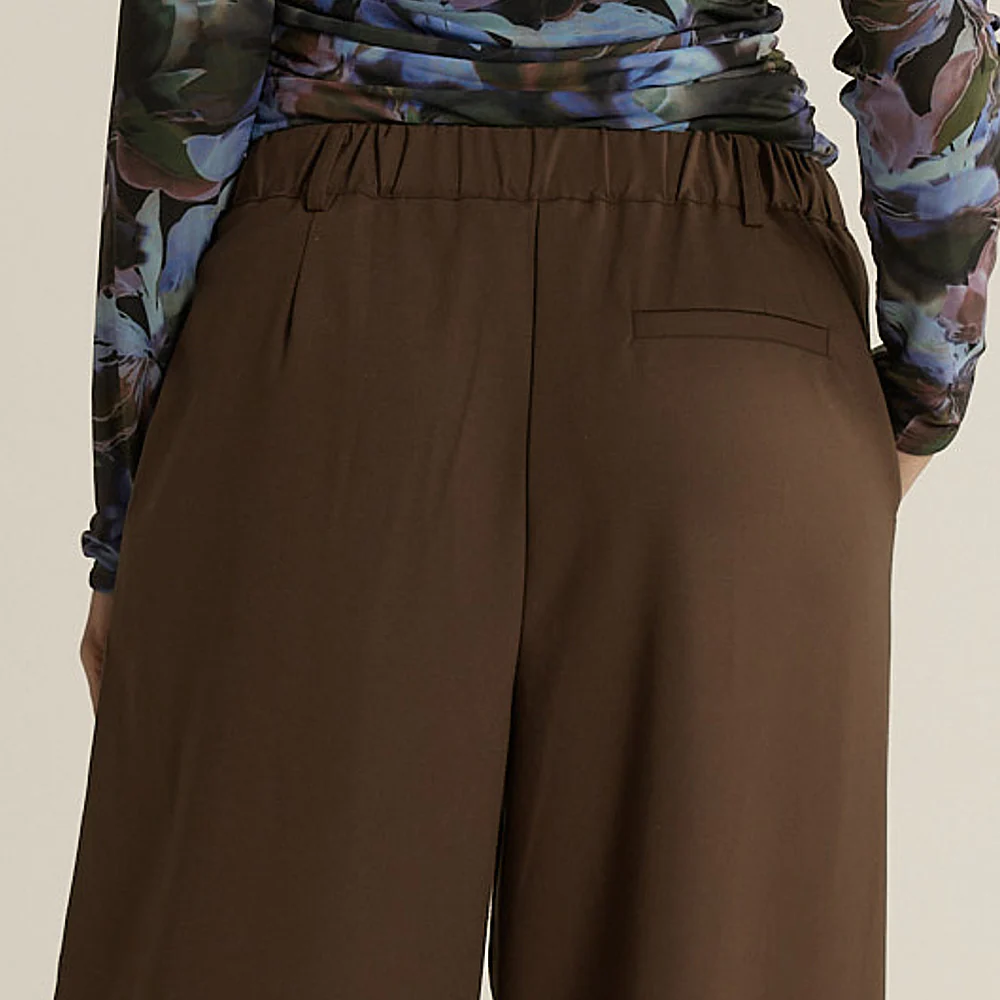 Roan Pleat Front Pant - Chocolate - Image 7