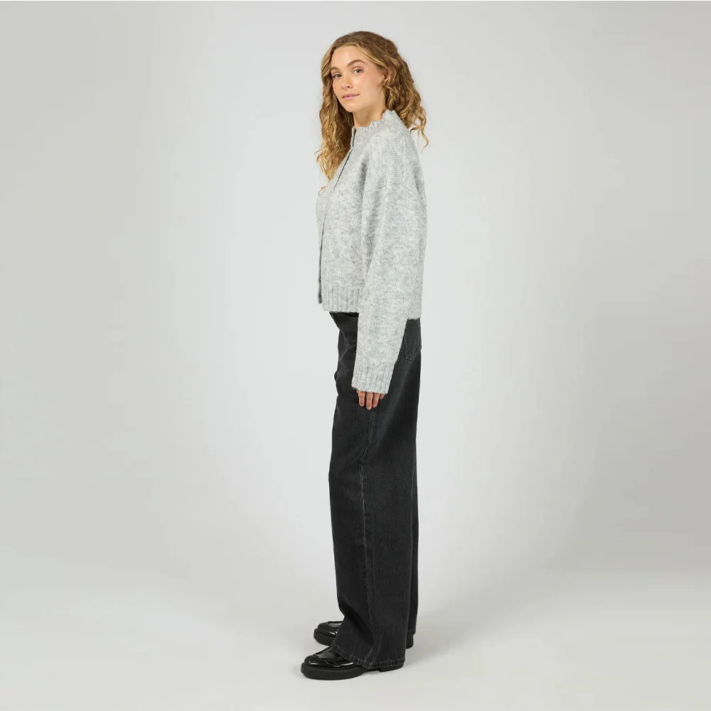 Rosalia Cardigan - Grey Marle - Image 4