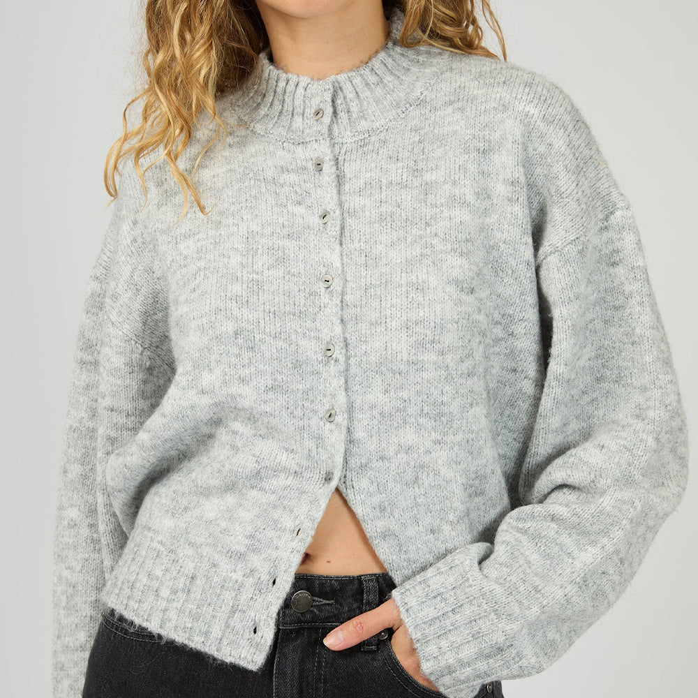 Rosalia Cardigan - Grey Marle - Image 6