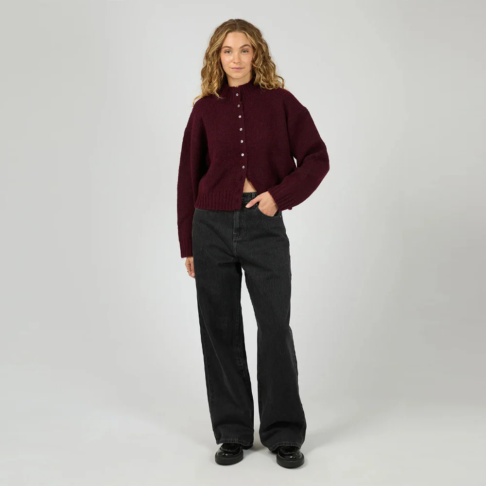 Rosalia Cardigan - Wine - Image 3