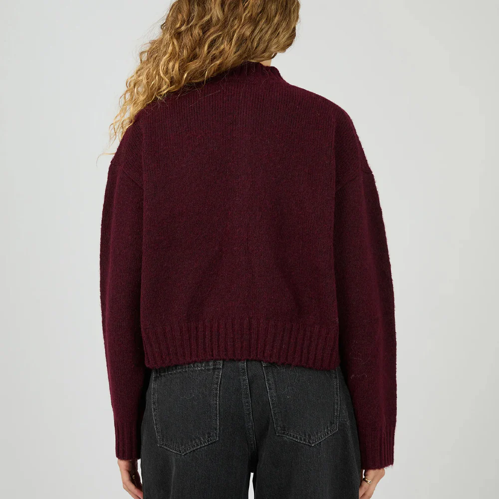 Rosalia Cardigan - Wine - Image 4