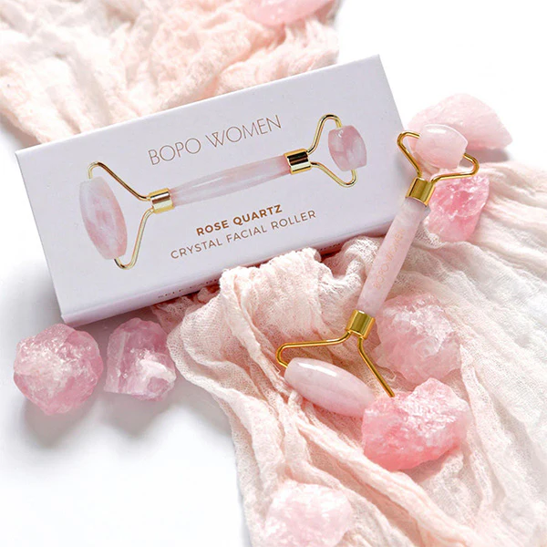 Rose Quartz Facial Roller - Image 2