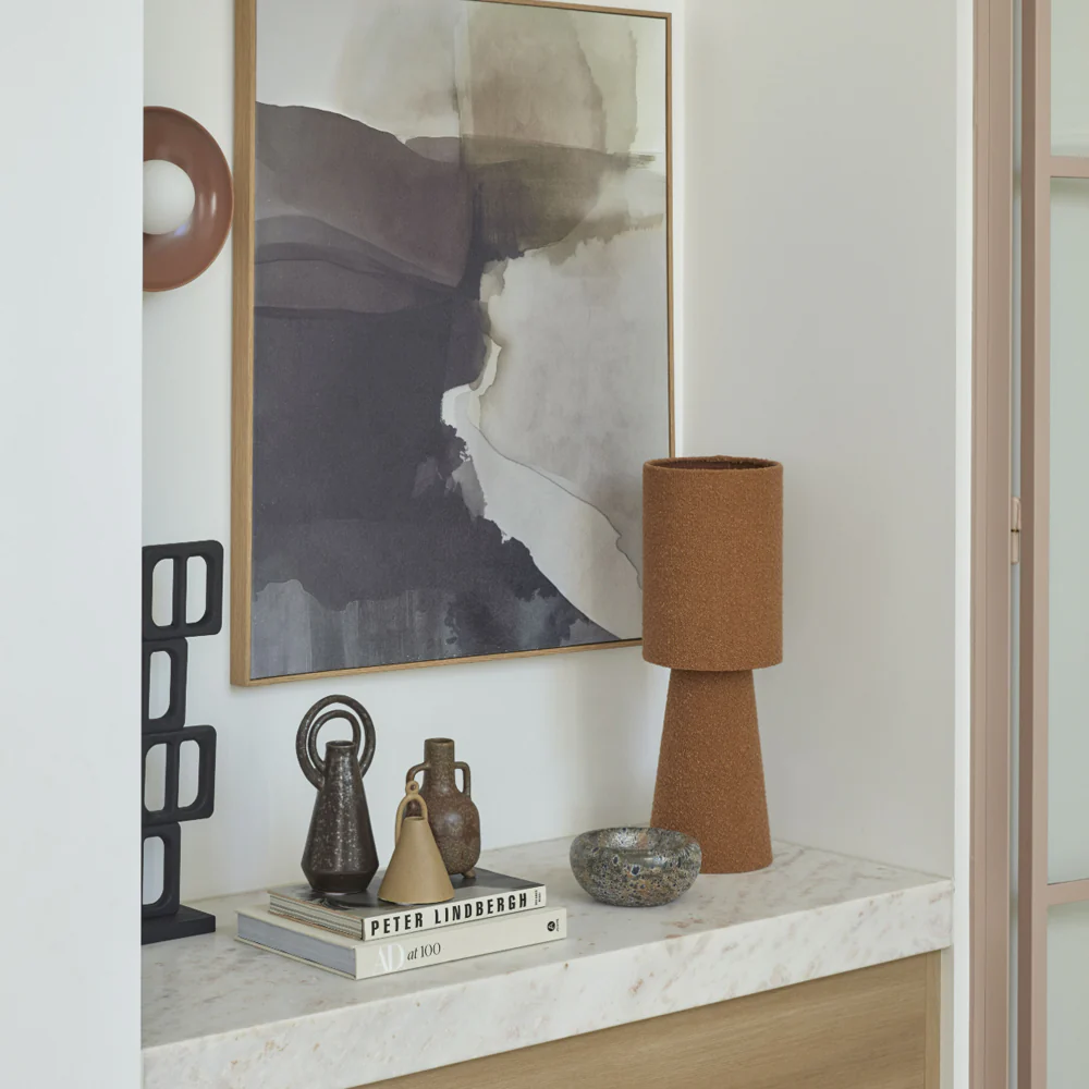Rowen Boucle Table Lamp - Rust - Image 2