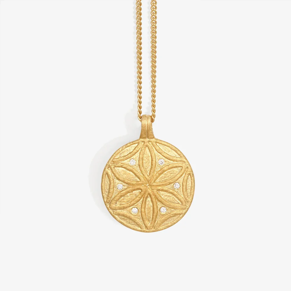 Seed of Life Necklace Gold