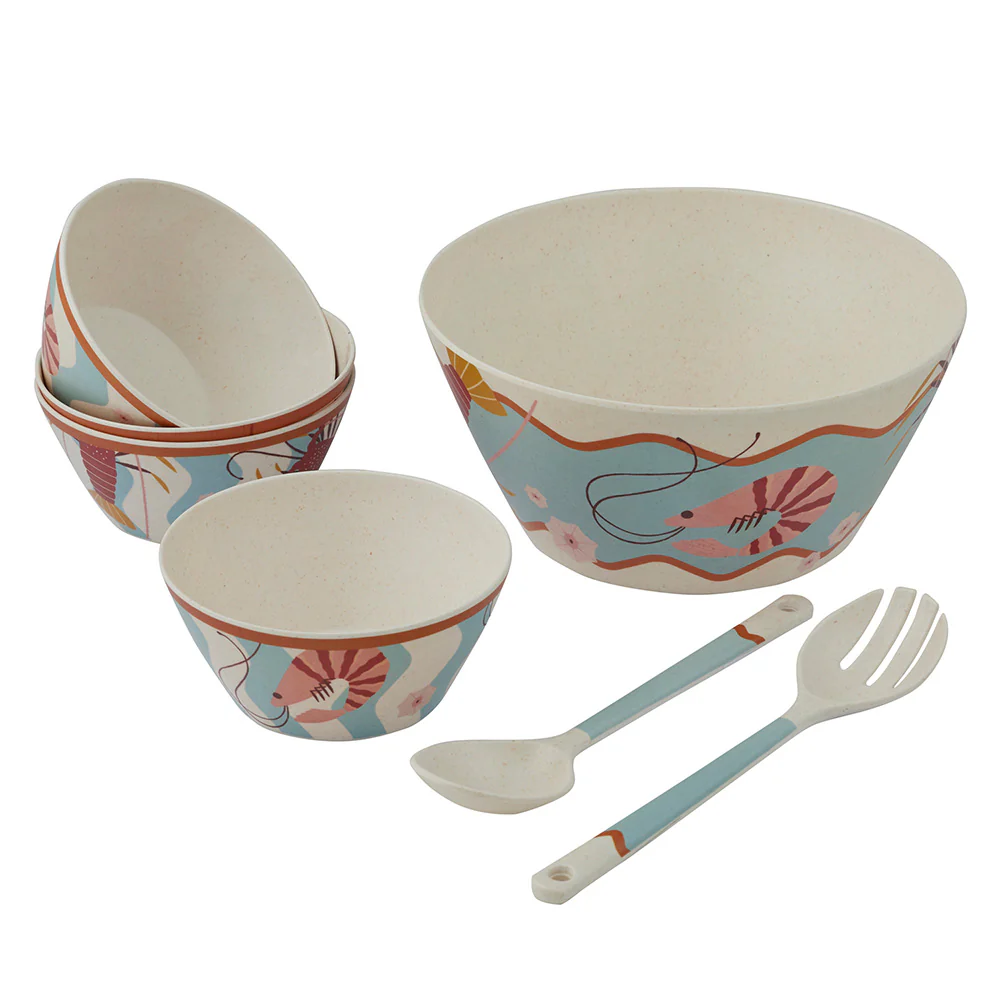 Shack Bamboo Fibre Salad Set (7 Piece)