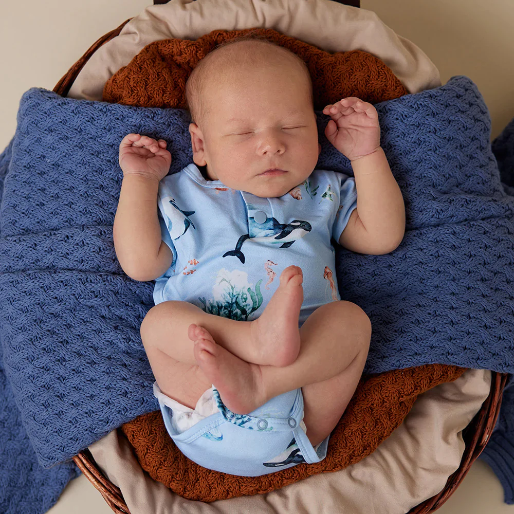 Short Sleeve Bodysuit Blue Ocean - Image 3