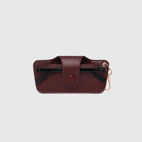 Skittle Sunglass Case - Burgundy