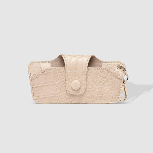 Skittle Sunglass Case - Croc Butter