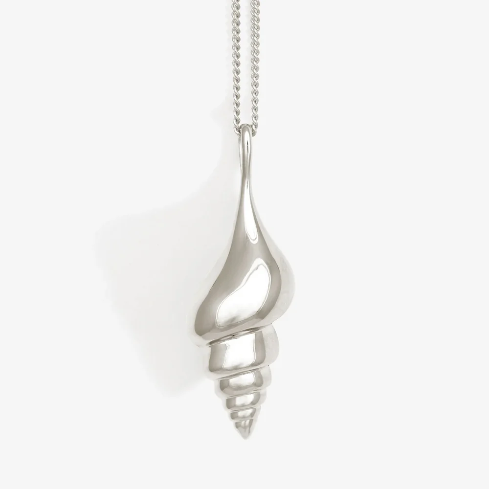 Spire Pendant Necklace Silver