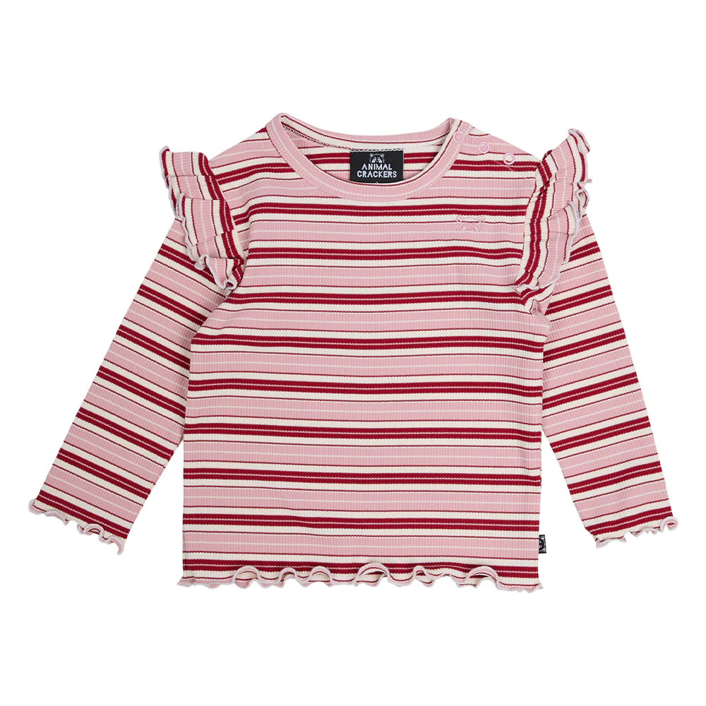 Summit Long Sleeve Rib - Stripe - Image 2
