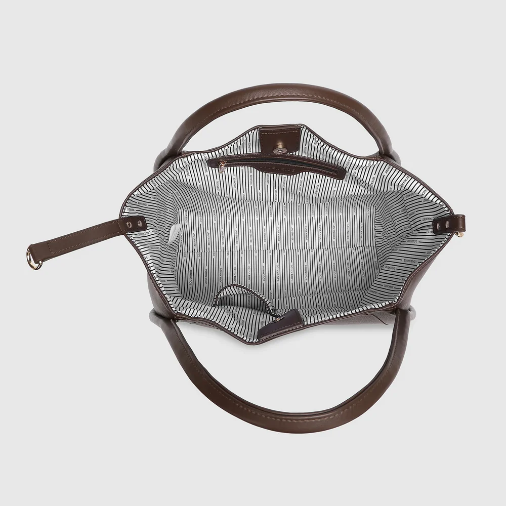 Sutton Shoulder Bag - Chocolate - Image 6