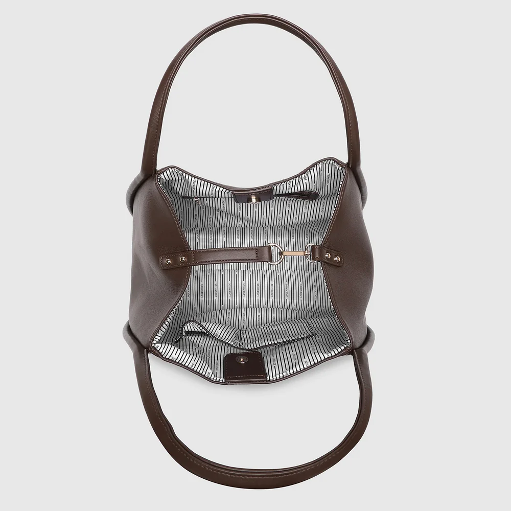 Sutton Shoulder Bag - Chocolate - Image 7