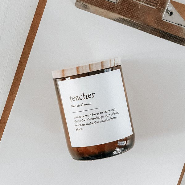 "Teacher" Dictionary Candle - Image 3