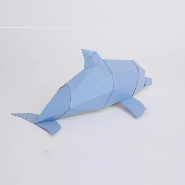 Tiny Dolphin Paper Art - Image 3