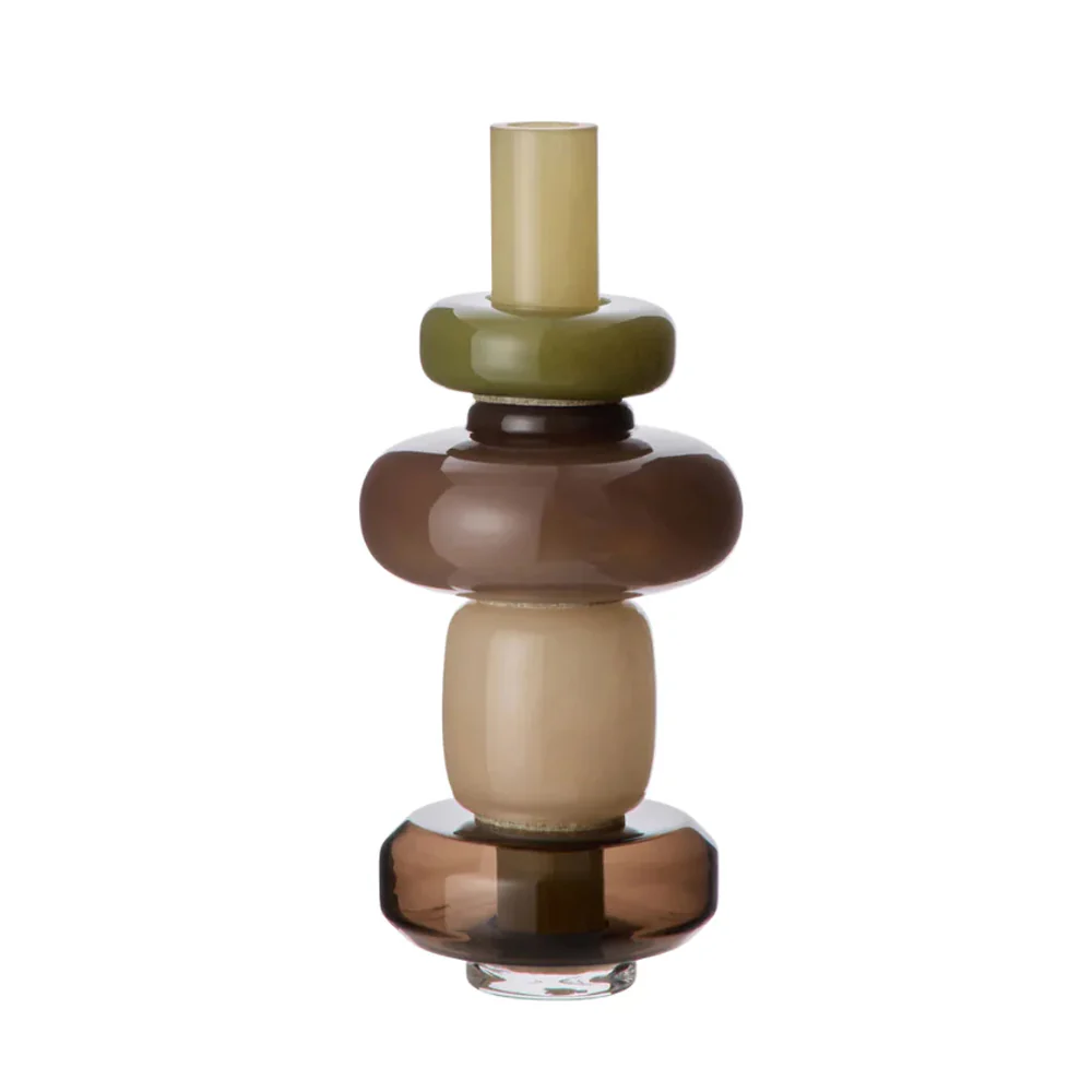 Tutti Vase - Tonal w/Green