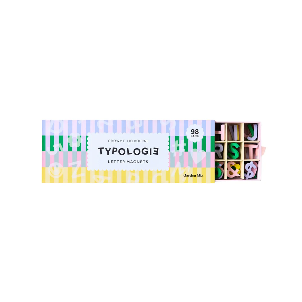 Typologie Letter Magnets - Garden Mix