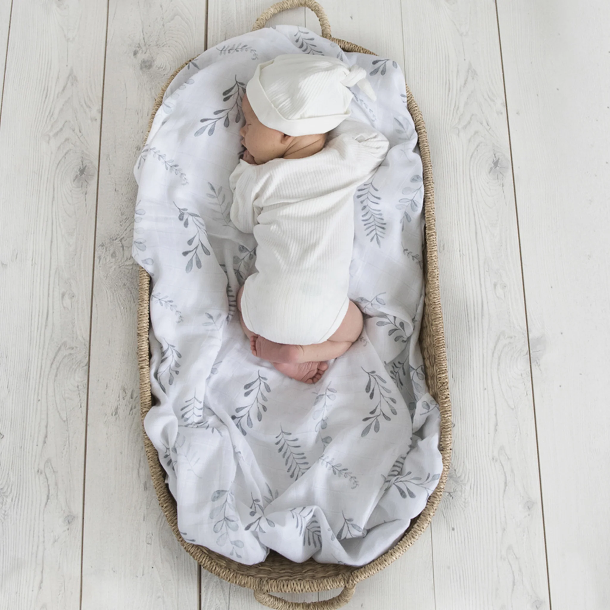 Organic Muslin Wrap - Wild Fern - Image 3