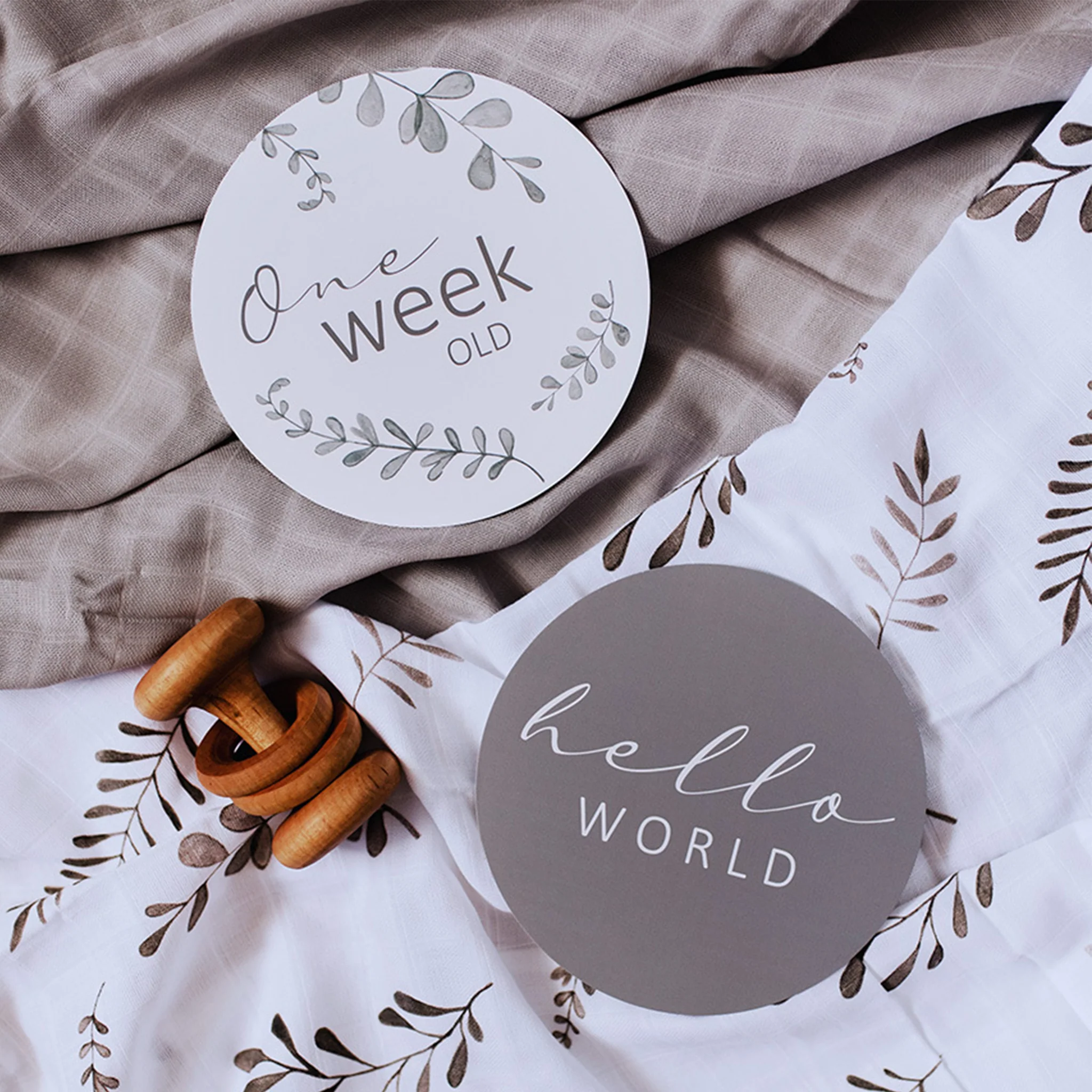 Organic Muslin Wrap - Wild Fern - Image 6