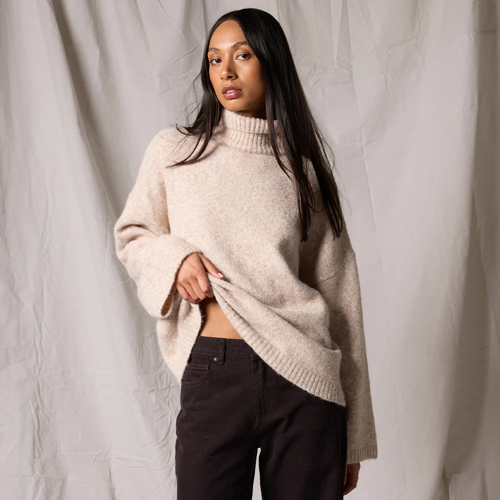 Willow Knit Jumper - Oat - Image 7