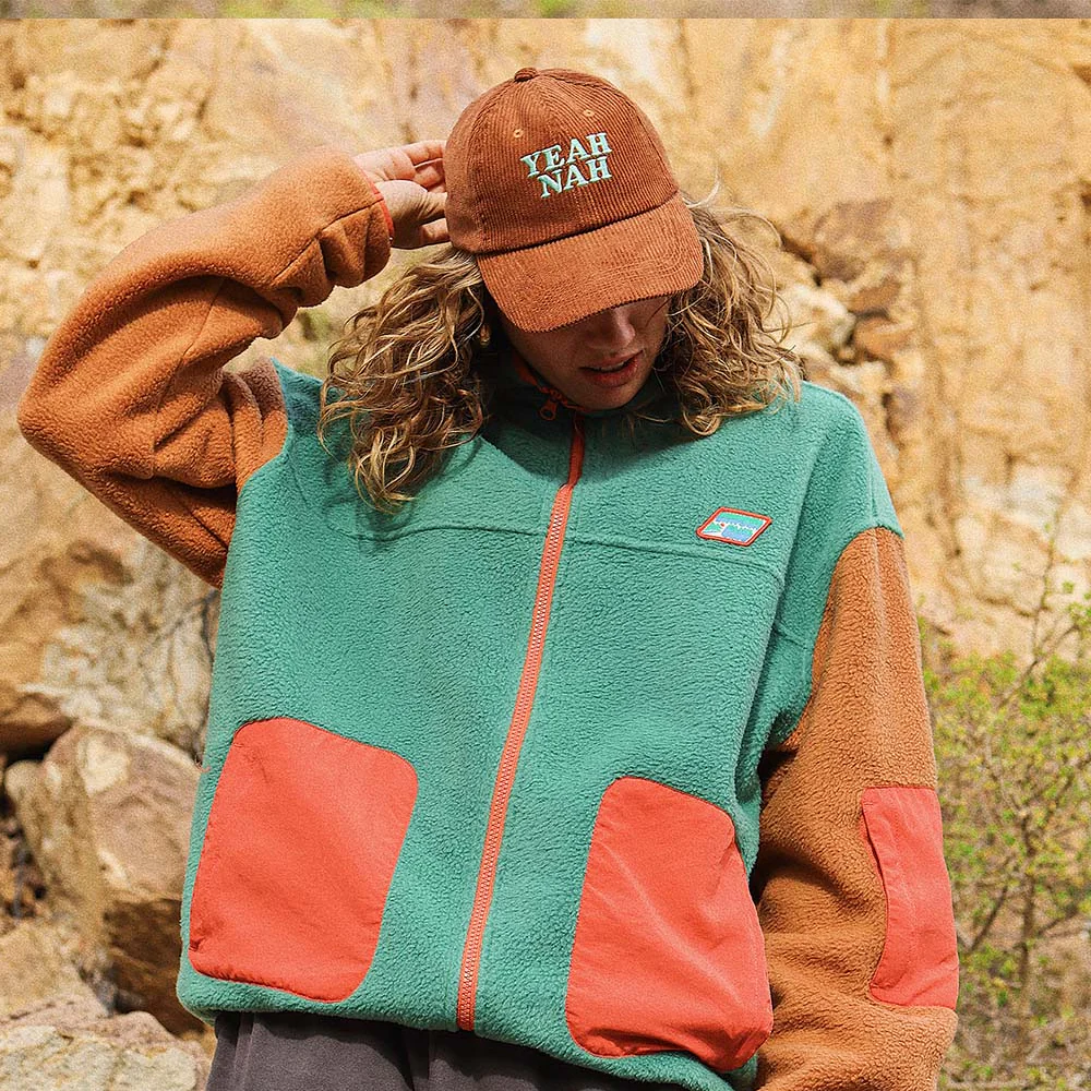 Yeah Nah Cord Cap - Tobacco - Image 2