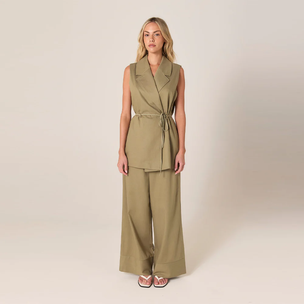 Zephyr Straight Leg Pant - Sage - Image 2